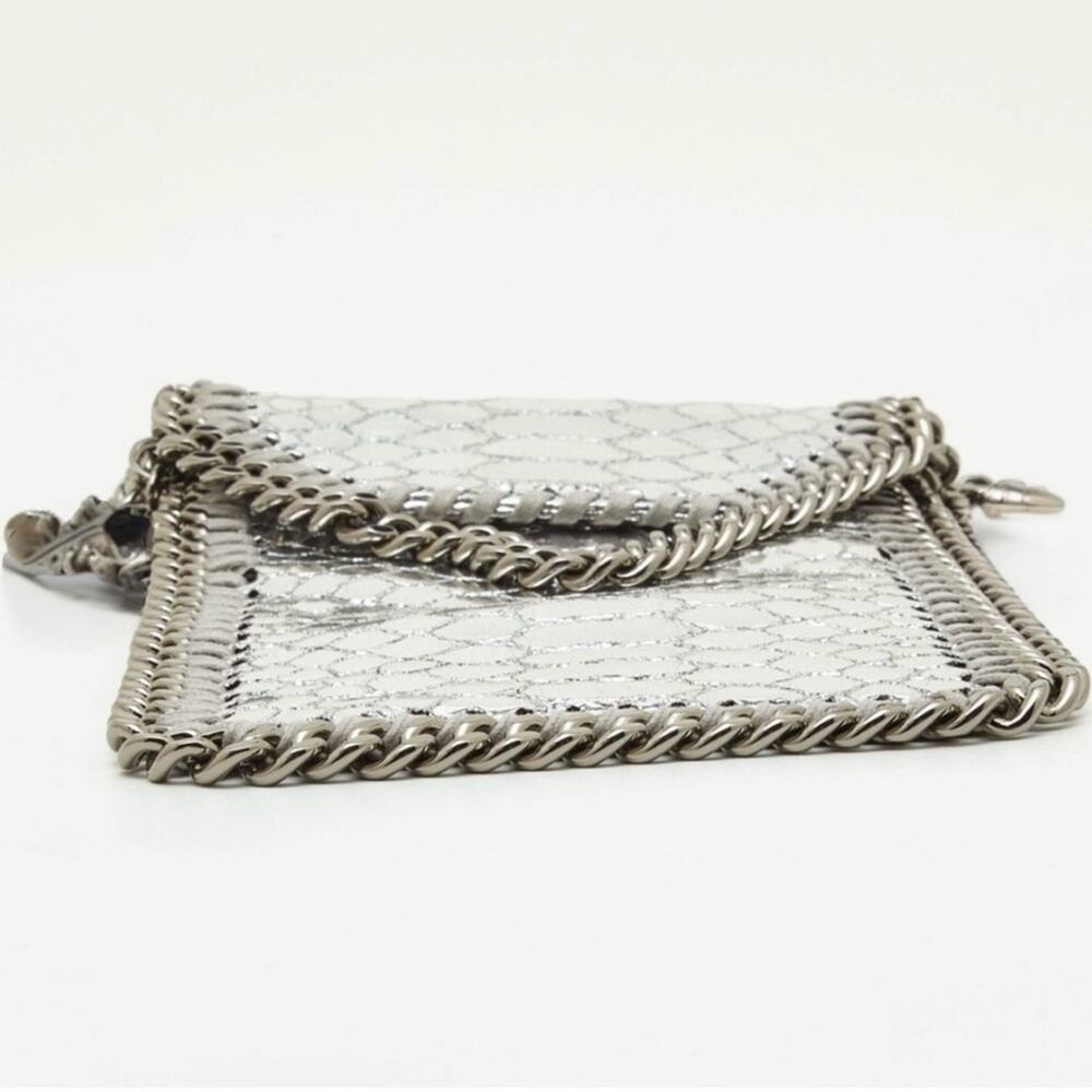 Stella McCartney Silver Python Embossed Falabella… - image 7